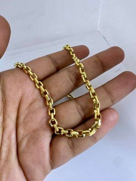 14K Yellow Gold Cable Link Chain