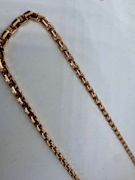 14K Rose Gold Cable Link Chain