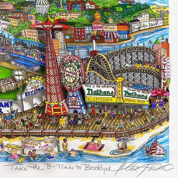Take the B-Train to Brooklyn by Fazzino, Charles
