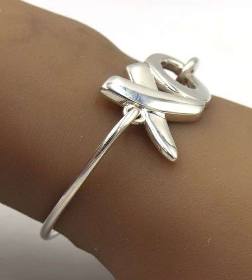 Tiffany & Co Love XO bangle bracelet