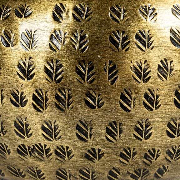 Hammered Aluminum Sphere Container