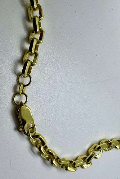 14K Yellow Gold Cable Link Chain