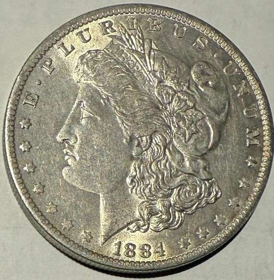 1884 O BU Raw Frosty White Morgan Dollar