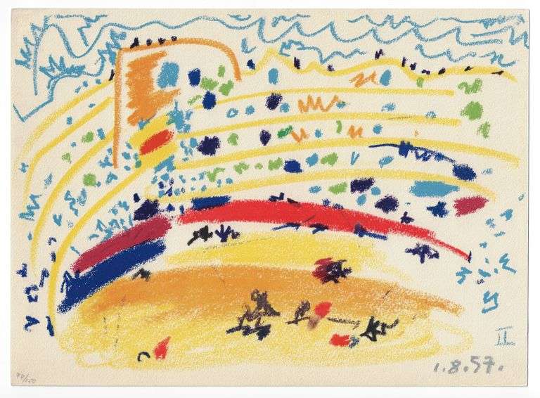 Rare First Edition Pablo Picasso Toros y Toreros Offset Lithograph 1961