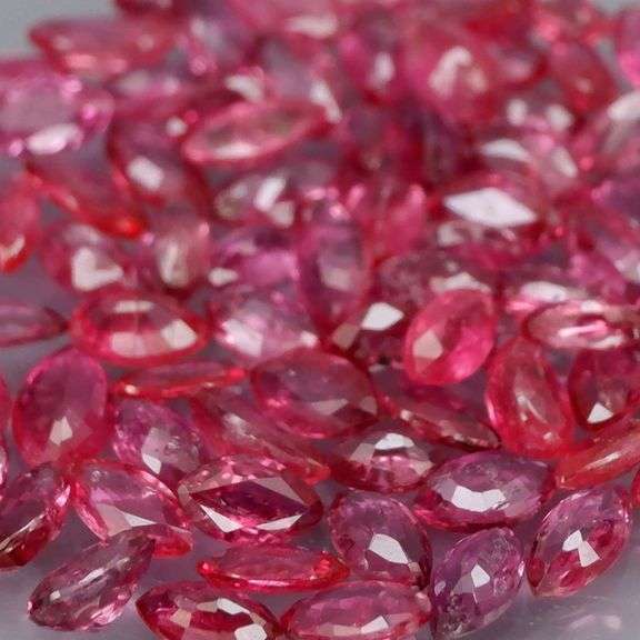 Amazing 5.94ct marquise cut pure Ruby set