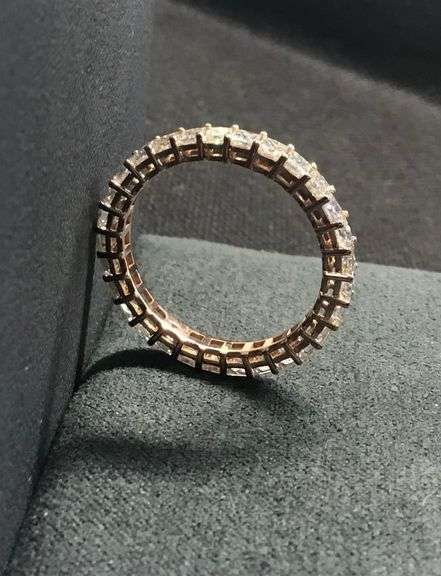 MEN’S 14K ROSE GOLD NATURAL DIAMOND WEDDING BAND