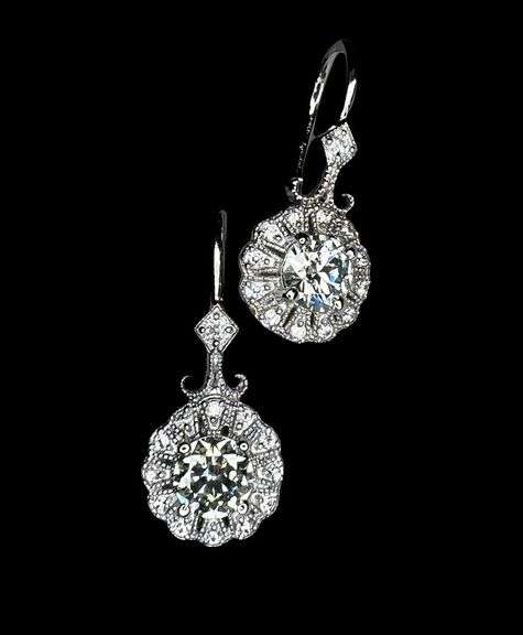 Exceptional 3.15 Ctw Ice Blue Lab Simulated Diamond Earrings