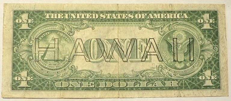 $1 1935A Hawaii Overprint Emergency Issue Silver Certificate