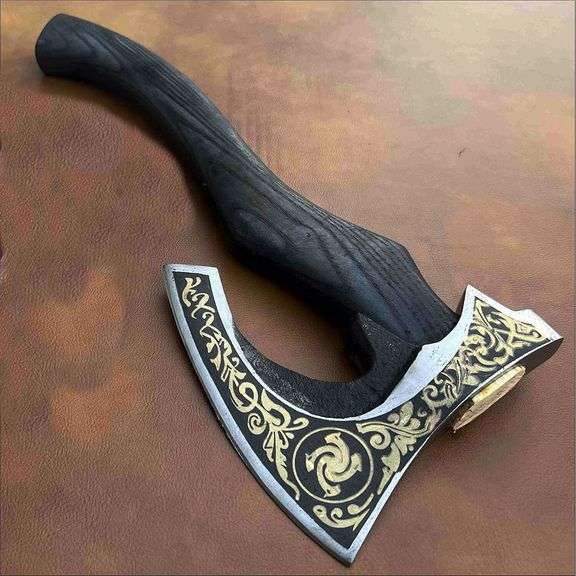 Hand-Forged Viking Bearded Axe