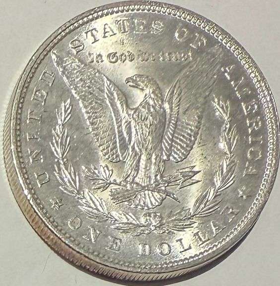 1896 BU Raw Frosty White Morgan Dollar.