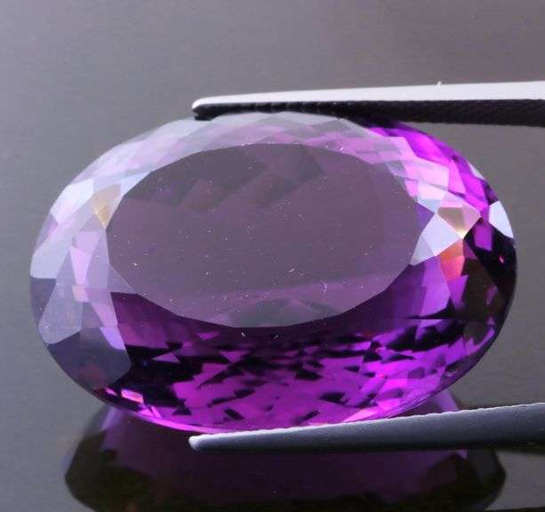 Simply ravishing 45.89ct full violet Brazilian Amethyst