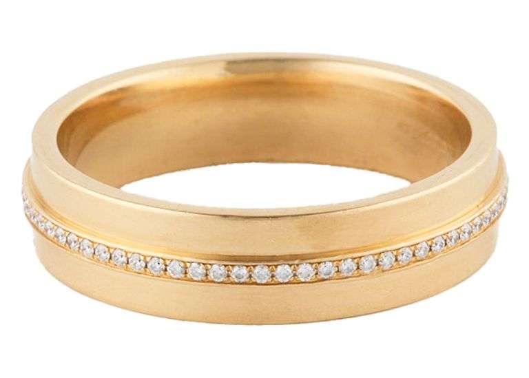 Tiffany & Co. 0.12ctw Diamond T Wide Band Ring