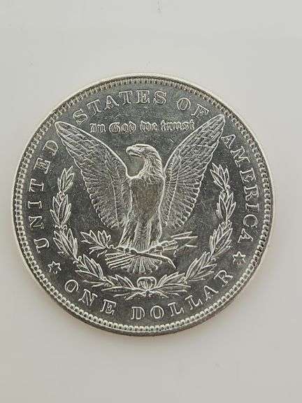 1884 Morgan Silver Dollar, Cleaned