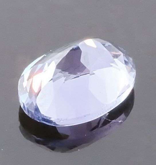 Awesome 1.02ct silvery blue violet Tanzanite -Unheated!