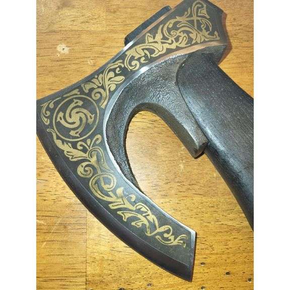 Hand-Forged Viking Bearded Axe