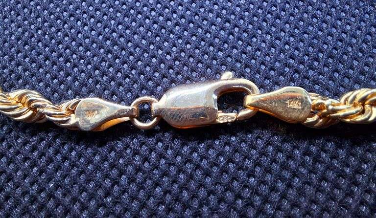 14K YELLOW GOLD ROPE CHAIN