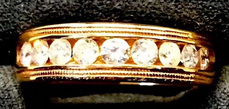 MEN’S 14K ROSE GOLD NATURAL DIAMOND WEDDING BAND