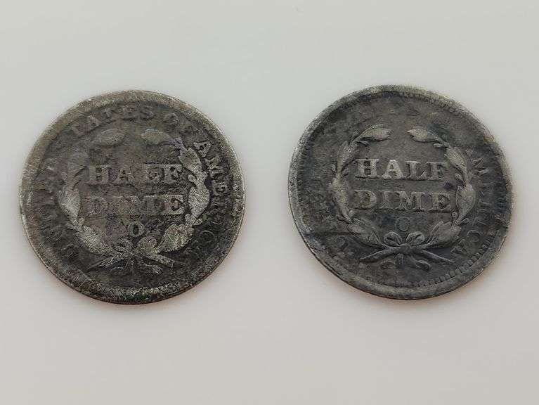 1851-O & 1855-O 1/2 Dimes