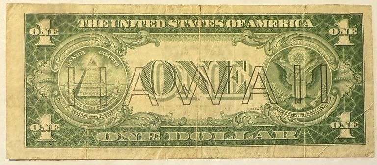 $1 1935A Hawaii Overprint Emergency Issue Silver Certificate.