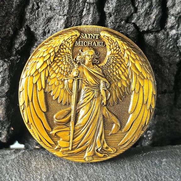Saint Michael Archangel Protection Coin