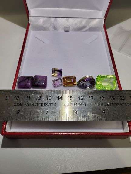 Wow!  Very large collection of fine 7 genuine various size of Ametyst, Topaz, Tourmaline