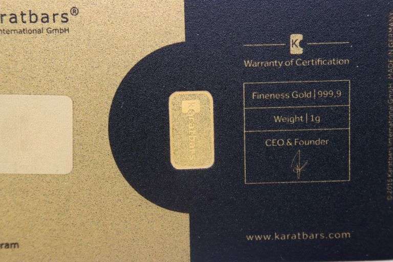 1 Gram karat bar