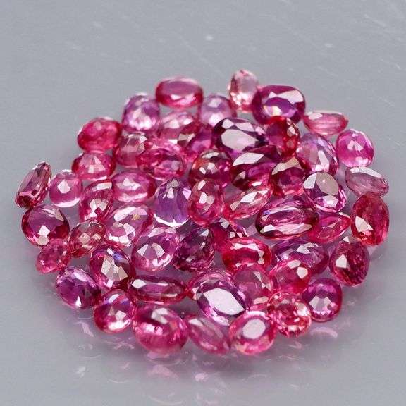 Collectors 4.95ct violet red Ruby set -Untreated!!!