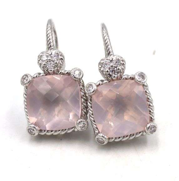 Judith Ripka 925 sterling silver earrings