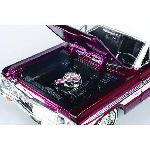 1964 Chevy Impala Lowrider Diecast Car Candy Red