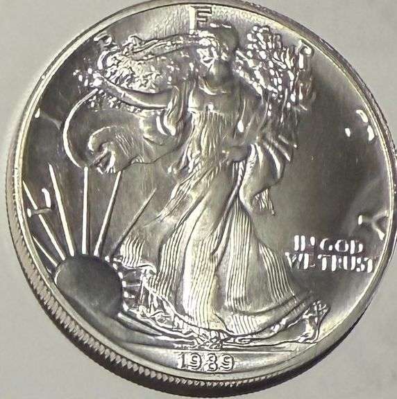 1989 Frosty White BU Silver Eagle