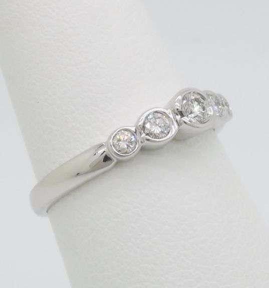 Diamond Band Crafted in 14k White Gold