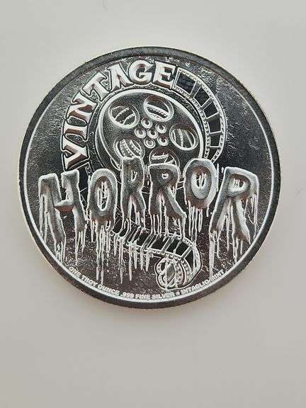 1 OZT. Silver Vintage Horror "The Wolfman", Intaglio Mint