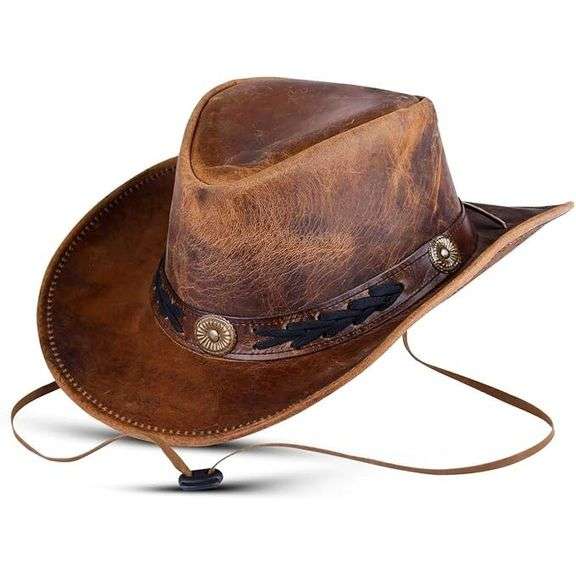 Genuine Leather Cowboy Hat