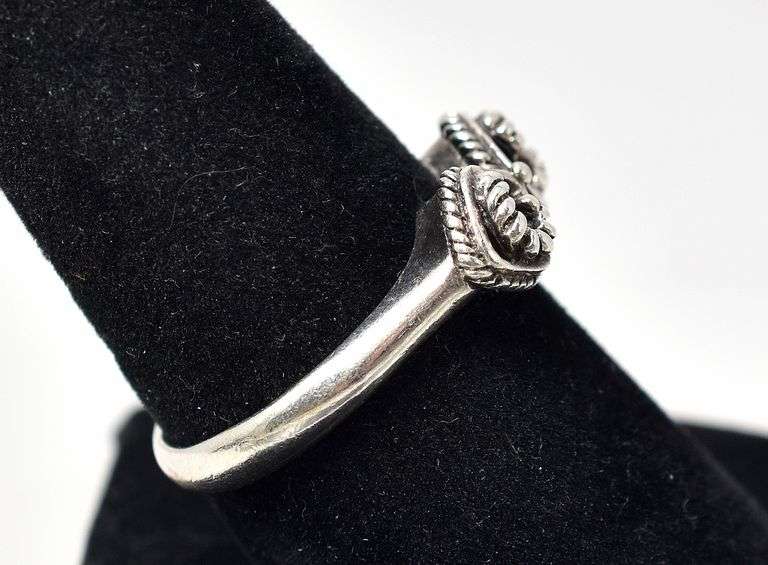 Fancy Infinity Ring in Sterling Silver