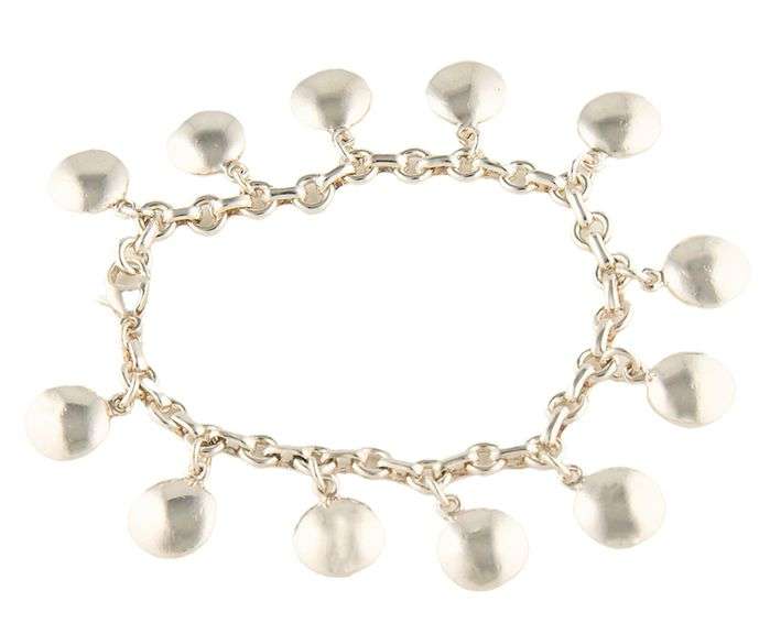 Vintage Tiffany & Co. Dangling Round Discs Charm Bracelet in Sterling