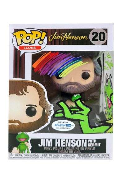 Guy Gilchrist Signed Funko Pop Kermit Jim Henson w Art Sketch ACOA