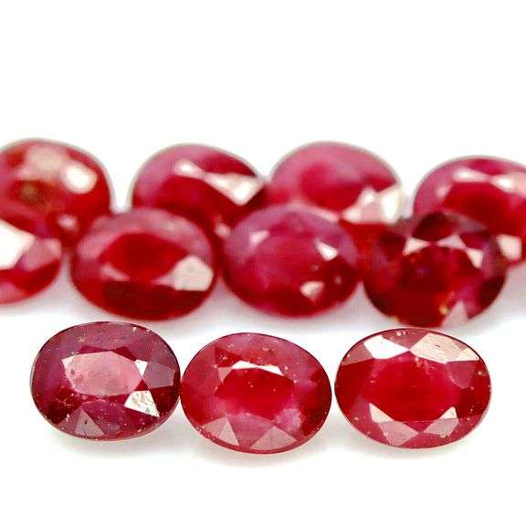 Rare heated only 12.52ct Ruby set from Madagascar