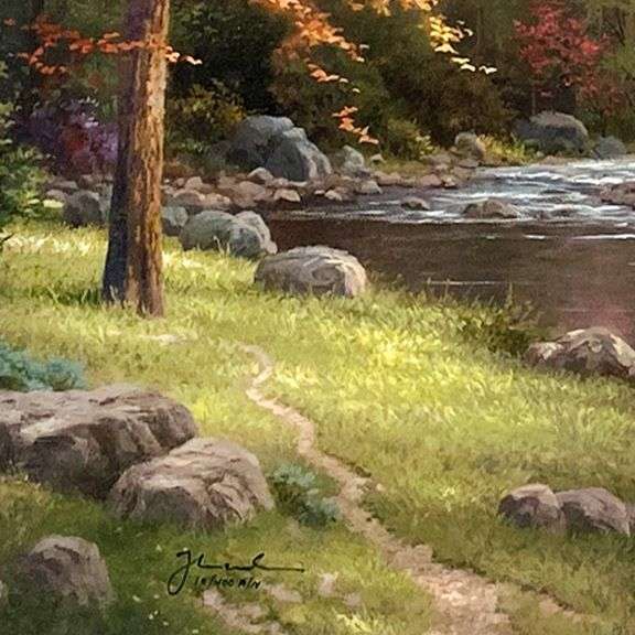 Mountains Declare His Glory by  Kinkade (1958-2012)