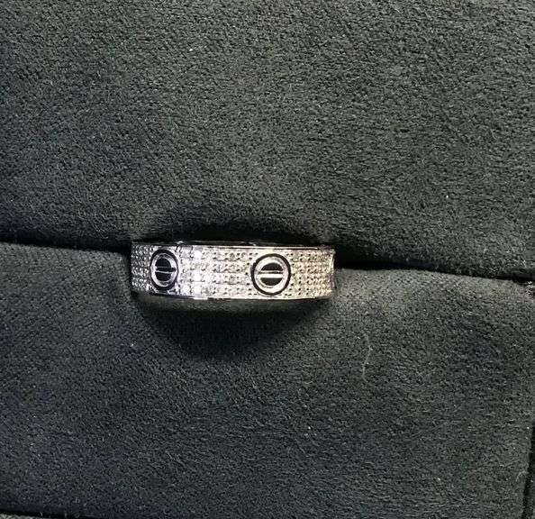 MEN’S 14K WHITE GOLD NATURAL DIAMOND WEDDING BAND
