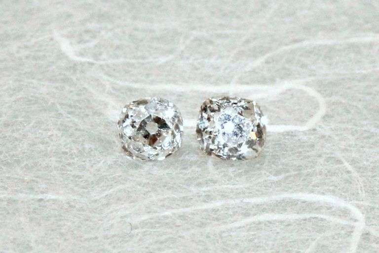 Vintage Old Mine Cut Natural Diamonds - Lot of 2