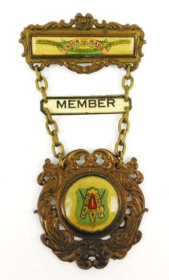1900 United Brotherhood of Carpenters of America Medal