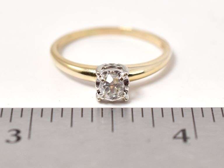 Darling Diamond Engagement Ring in 14K Yellow Gold