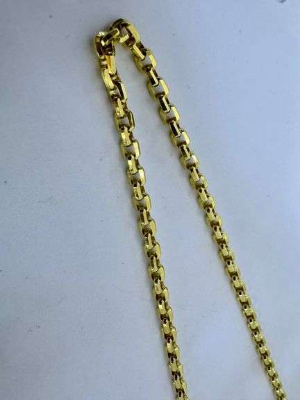 14K Yellow Gold Cable Link Chain