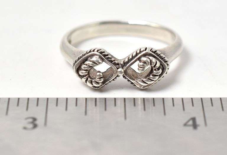 Fancy Infinity Ring in Sterling Silver