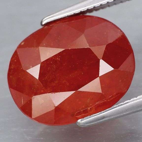 Eye catching 5.62ct top red orange Namibian Garnet!