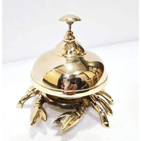 Brass Crab Desk Bell