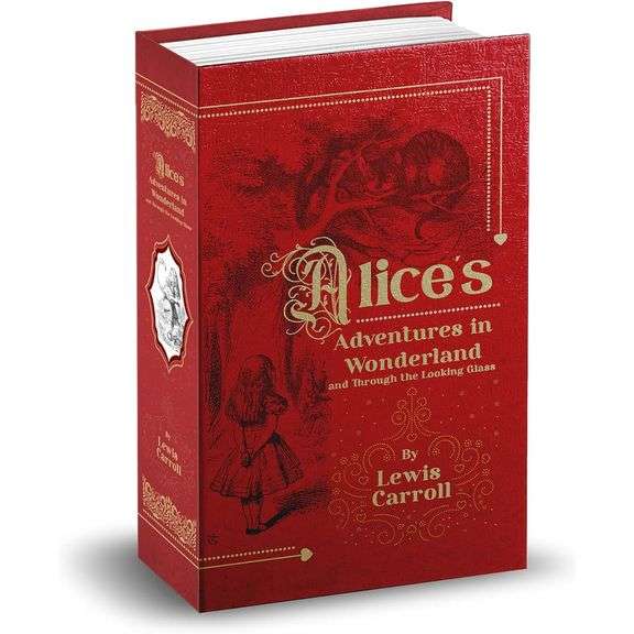 Alice in Wonderland Book Secret Safe with Combination Lock