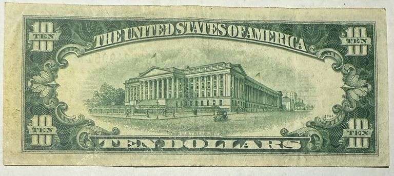 $10 1934 C Silver Certificate