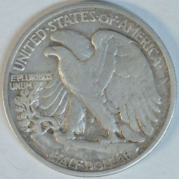 Scarce 1920-D Walking Liberty Half Dollar in strong VF