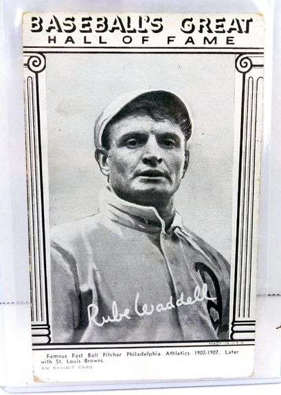 Robe Waddell 1948 Hall of Fame Baseball Exhibit Card